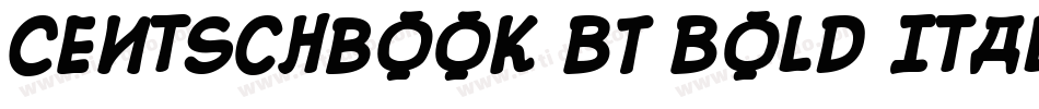 CentSchbook BT Bold Italic字体转换